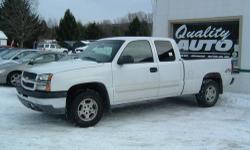 2004 Chevy Silverado LS - White, Auto, 111k Miles, 4WD, 4DR, Extended Cab, V8 5.3L, Power Windows, Power Door Locks, Cruise Control, Tilt Wheel, CD, Premium Wheels, Clean Carfax Report - $9,500. 5YR/100K Mile Powertrain Warranty for $579. Vehicles come