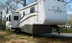 2004 Double Tree Mobile Suites M 36TK3 36Ft 5th Wheel
**Top of the line**
All Season
3 Slide Outs,
3 1/2" walls will R13 insulation!!!
Central AC
Front Power Leveling Jacks Included.
Convection Oven/Microwave
32" Flat Screen TV
Surround Sound
Sofa bed