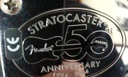 I am selling my 2004 Fender Stratocaster 50th Anniversary American Series guitar. It is American Made. I bought this as a collectible and it has been lightly used.
Included is the original hard shell case. If you are looking for a guitar to collect or to