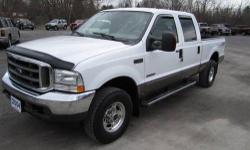 Up for your consideration this just in and super nice and clean 1 owner Carfax certified no issue and highly documented service history F250 is the Crew cab 4 full door 4x4 with lariat package with true 6 passenger leather seating with 60/40 split bench