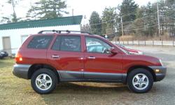 2004 Hyundai Santa Fe LX - Maroon, Auto, 96k Miles, 4WD, PW, PDL, Leather, Multi CD, Cruise Control, Tilt Wheel, Privacy Glass, Roof Rack, Dual Front & Side Air Bags, 4 Wheel ABS, Alloy Wheels, 1 Owner, Clean Carfax - $6500. 5YR/100K Mile Powertrain