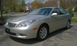 This is a 2004 Lexus ES 330 with a 3.3L 6-cylinder engine, automatic transmission and front wheel drive. With only 85,350 miles, this car has plenty of great years ahead of it, it just needs a good home! Features all leather interior, all power options