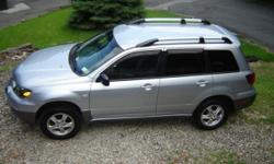 2004 Mitsubishi Outlander 2.4L, 1-Owner, AWD, New Tires, 105.6k miles, Exc Cond - $5,200
Also features: Automatic trans, air conditioning, power windows/door locks/mirrors, Cruise control, roof rails, alloy wheels, privacy glass, rain guards, integrated