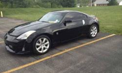 2004 Nissan 350z Coupe V6 engine with 105,000 miles 6 speed manual transmission Engine and transmission have no issues Great running car Exterior body is in good shape Black interior with silver trim Duraflex front bumper K and N air intake Berk