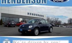 5-Speed Manual, Cloth, AM/FM radio, CD player, Panic alarm, Security system, and Speed control. So clean, you can't even tell it's used.If you're looking for an used vehicle in terrific condition, look no further than this 2004 Volkswagen Beetle. You