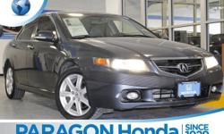 Come to Paragon Honda! Real Winner! No Games, No Gimmicks, the price you see is the price you pay at Paragon Honda. brbrAre you looking for a terrific value in a vehicle? Well, with this terrific 2005 Acura TSX, you are going to get it.. The freshness of