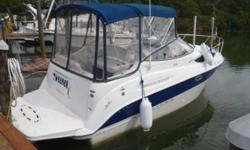 2005 Bayliner Ciera 245, great condition,This boat has the dark blue hull which gets a lot of looks, included are stove, sink, refrigerator, microwave, head with sink, flush toilet and shower, water heater, upgraded stereo system, mercruiser 305 with
