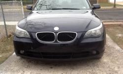 Selling my 2005 bmw 530i dark blue on black leather car runs and drive 127k miles two owners car is in good condition only problem is a dent on left passenger side door car still functional and fixable thanks...