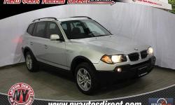 VALENTINES DAY SPECIAL!!! Great SAVINGS and LOW prices! Sale ends February 14th CALL NOW!!! CERTIFIED CLEAN CARFAX 1-OWNER VEHICLE!!! BMW X3 3.0i!!! Sunroof - Genuine leather seats - Heated seats - Climate controls - Fog lamps - Alloy wheels - Non-smoker