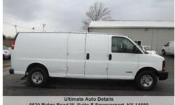 Looking for a heavy duty extended cargo van ? Then look no more. Clean 2005 Chevy Express 2500 extended cargo van. Automatic transmission with a 4.8 liter v-8. Air conditioning, automatic headlights, daytime running lights, am / fm radio, tinted glass,