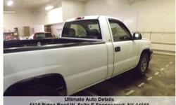 Clean & well maintained One Owner 2005 Chevy Silverado 1500 4x4 with 8 ' box. 5.3 Liter V-8. Automatic transmission, separate driver / passenger climate control, anti-theft, automatic headlights, daytime running lights, tilt wheel, am / fm / cd player,