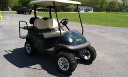 2005 Club Car Precedent
6" Lift kit with new tires and rims
New fold down rear seat
Includes charger
Batteries are only 5 years old
Really nice cart in great shape with brand new upgrades, all set and ready to go for your campground or neighborhood.
Come