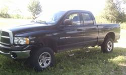 2005 Dodge Ram pick up, good rubber, after market exhaust after market intake, leveling kit and side steps. Great truck moving and cant take it with us. Needs a battery. Strong truck sounds great.
Cash only.