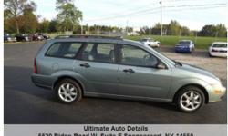 Looking for a nice wagon ? Then look no more. Clean 2005 Ford Focus SE with an economical 2.0 Liter 4 Cylinder rated 26 City / 35 HWY MPG. Automatic transmission, air conditioning, keyless entry, power windows, locks, mirrors, remote trunk release, cruise