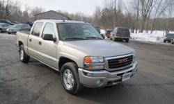 Up for your consideration this just in 2005 GMC Sierra SLT Crew cab 4x4 2 owners Autocheck certified , fully loaded with SLT equipment package including dual power heated leather front bucket seating with center storage console, Bose 6 Disc CD changer,