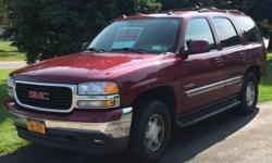 2005 GMC Yukon SLT. 137,800 miles. Runs/ drives great- super smooth! Still under a major-system extended warranty for 3 more yrs. Very well maintained. Lots of recent repair work.
8 passenger. Leather, dual power heated seats. 5.3 liter V8. Traction