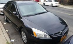 I am selling my 2005 Honda Accord Sedan. It has a 5 speed manual transmission. The car has 118k miles on it . (2.4L vtecMotor all original) The color is black with beige cloth interior. Absolutely no problems with the car. Everything is fully functional.