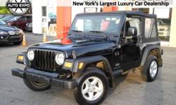 36 MONTHS/ 36000 MILE FREE MAINTENANCE WITH ALL CARS. Power Tech 4.0L I6. Barrels of fun! Smiles included! No extra charge! If you demand the best this fantastic 2005 Jeep Wrangler is the SUV for you. With as much fun as the Wrangler is it is deserving of