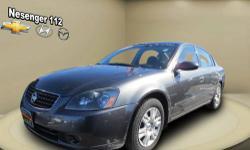 Designed to deliver a dependable ride with dazzling design, this 2005 Nissan Altima is the total package! This Altima has 65,708 miles, and it has plenty more to go with you behind the wheel. Drive it home today.
Our Location is: Chevrolet 112 - 2096