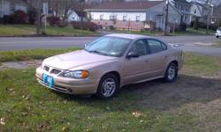 PONTIAC GRAND AM SE!! 3.4L V6 MOTOR! WITH JUST OVER 34 K NEWER TIRES AND BRAKES, POWER LOCKS, POWER WINDOWS, KEYLESS ENTRY, THE WORKS. MINOR BLEMISHES AND DISPLAY ON THE RADIO IS HARD TO SEE, BUT OTHER THAN THAT, THIS CAR IS READY FOR A NEW OWNER. MORE