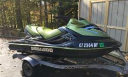 Selling a 2005 Sea-Doo RXT Supercharged in great condition with a Karavan trailer. The Jet Ski has 106.1 hours and the supercharger was rebuilt last year. The cover is included.
