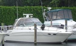 This immaculate Sundancer is equipped with twin 8.1 Horizon Mercruiser with about 100 hours. Kohler 7.3 Generator, Cruise Air Reverse cycle A/C, bow thruster, CVAC, Synchronizer, bow thruster, auto-pilot. PRICED TO SELL!! A MUST SEE!
