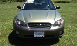To learn more about the vehicle, please follow this link:
http://used-auto-4-sale.com/108699708.html
2005 Subaru Outback 2.5i in Willow Green Opal/Moss Green Metallic. Very Clean Condition. 5 Speed Manual Transmission, AM/FM CD. 4-Wheel Disc Anti-lock