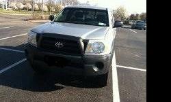 2005 Toyota Tacoma Regular Cab 4x4
Silver Streak Mica Exterior Color
Graphite Gray Interior
5 Speed Manual Transmission
2.7 Liter DOHC 16-Valve 4 Cylinder Engine
I have a 2005 Tacoma that Im selling for a relative. It has 136k miles on it and is in