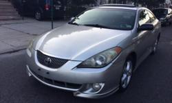 2005 TOYOTA CAMRY SOLARA V6 3.3 COUPE 2X DOOR. LIMITED EDITION.
ALLOY WHEELS, BLACK LEATHER INTERIOR, SUNROOF I T.C.
CLEAN TITLE. READY TO BE REGISTERED.
WELL MAINTAINED. ADULT OWNED.
CLEAN IN AND OUT. NON SMOKE. NO PETS.
ASKING PRICE: $5500. NEGOTIABLE!