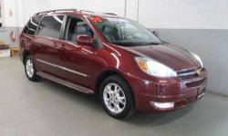 Sienna XLE Limited, AWD, Salsa Red Pearl, Leather, 2 115V Outlets, very clean and a hard to find unit. BUY WITH CONFIDENCE, LOCALLY OWNED AND MAINTAINED, ***NOT AN AUCTION CAR**, CLEAN VEHICLE HISTORY....NO ACCIDENTS!, DVD Navigation System, DVD Rear Seat