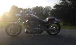 I have for sale my 2005 Victory Hammer.. I purchased it from my boss a few months ago, and am the second owner. The bike has always been garage kept, and cleaned after every ride.. it's never seen rain or dirt!
Bike has 12,602 miles on it and im asking