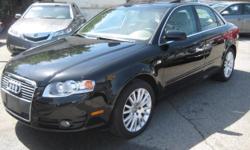 Royal Motors is happy to present this 2006 Audi A4 Quatro Turbo. We'll have you wishing your commute never ends! The rich Black Exterior and the rich Beige Leather Interior finish gives this Audi a sleek and sophisticated look. Drive this Fully Loaded