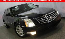 CERTIFIED CLEAN CARFAX VEHICLE!!! CADILLAC DTS!!! Dual zone climate controls - Power seats - Object sensors - Alloy wheels - Genuine leather seats - Rear climate controls - Fog lamps - Non-smoker vehicle - Immaculate condition!!! Save yourself Time and