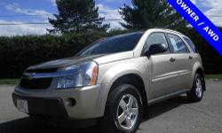 Equinox LS, 4D Sport Utility, 5-Speed Automatic Electronic with Overdrive, AWD, 100% SAFETY INSPECTED, ONE OWNER, and SERVICE RECORDS AVAILABLE. You'll be hard pressed to find a better SUV than this beautiful-looking 2006 Chevrolet Equinox. Score this