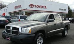 2006 DODGE DAKOTA-SL-AWD-V6-FULL CREW CAB, METALIC GREY, GREY INTERIOR, ALLOY WHEELS. CLEAN WELL MAINTAINED AND FRESHLY SERVICED. CALL US TODAY TO SCHEDULE YOUR TEST DRIVE. 877-280-7018.
Our Location is: Interstate Toyota Scion - 411 Route 59, Monsey, NY,