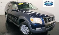 ***3RD ROW SEAT***, ***CLEAN CAR FAX***, ***EXTRA CLEAN***, ***LEATHER***, ***LOCAL TRADE***, ***LOW MILES***, ***NONE NICER***, and ***XLT***. Extremely clean 2006 Ford Explorer, garage-kept appearance, with a 4.0L V6 12V. The interior is in pristine