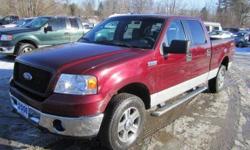 Up for your consideration this just in 2006 Ford F150 super Crew 4x4 with XLT equipment package fully loaded including power cloth bench seating, power windows,locks,tilt steering and cruise control, factory CD player, aluminum wheels with nice tires all