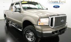 ***5.4L V8 GAS***, ***CLEAN CARFAX***, ***CREW CAB 4X4***, ***XLT PACKAGE***, ***4 NEW TIRES***, ***LOW MILES***, and ***WE FINANCE TRUCKS***. This 2006 F-250SD is for Ford fans looking the world over for a terrific, low-mileage gem. J.D. Power and