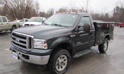 Up for your conisderation this just in 2 Owner Carfax certified and with absolutely no issue 2006 F350 XLT fully loaded , 6.0 Powerstroke Diesel powered , automatic transmission equipped, four wheel drive, regular cab pickup with Reading Utility Service