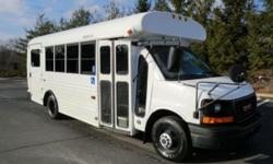 2006 GMC G3500 Wheelchair Activity Bus for 12 passengers & 2 wheelchairs plus driver! This bus has been thoroughly reconditioned, serviced, checked and road tested and is clean, fully equipped and in excellent condition. It is certified as a Multi