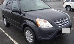 2006 Honda CR-V EX? Family Owned, No Accident
108,626 miles $8,950 Negotiable
Excellent condition
Fully serviced
Synthetic oil
Privacy glass
Moon roof
Premium sound system
CD & Radio
Power ? auto windows, locks, alarm, remote key, mirrors
NY state