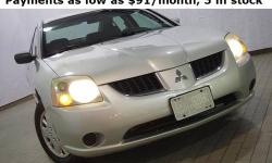 CERTIFIED CLEAN CARFAX VEHICLE!!! MITSUBISHI GALANT!!! - Premium cloth seats - Media center - 2.4L i4 Engine - Non-smoker vehicle - Immaculate condition!!! Save yourself Time and Money- Wondering if you can Finance the Balance Shown above for as low as