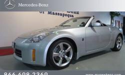Mercedes-Benz of Massapequa presents this CARFAX 1 Owner 2006 NISSAN 350Z 2DR ROADSTER TOURING AUTO with just 28579 miles. Represented in SILVER and complimented nicely by its BLACK interior. Fuel Efficiency comes in at 24 highway and 18 city. Under the