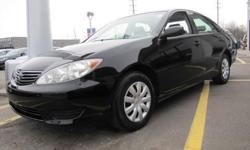 SUPER CLEAN, 2006' Toyota Camry LE, 4D Sedan, 2.4L I4 SMPI DOHC, 5-Speed Automatic with Overdrive, FWD, Black, Dark Charcoal w/Sport Cloth Seat Trim , ABS brakes, 6 Speaker AM/FM Stereo w/CD , Four wheel independent suspension, Illuminated entry, and