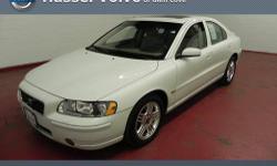 Hassel Volvo of Glen Cove presents this CARFAX 1 Owner 2006 VOLVO S60 2.5L TURBO AUTO W/SUNROOF with just 69298 miles. Represented in WHITE and complimented nicely by its BEIGE interior. Fuel Efficiency comes in at 30 highway and 21 city. Under the hood