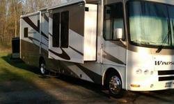 Type of RV: Class A
Year: 2007
Make: Four Winds
Model: Windsport
Length: 36
Mileage: 8500
Fuel Capacity: 75
Fuel Type: Gas
Engine Model: Ford V10 Titian
# of slide-outs: 3
Sleeps how many: 4
Number of A/C Units: 2
Price: 64950
692207 - 10 gal gas/elect