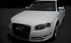 Clean CARFAX...Pristine, White 2007 A4 2.0 Quatro....Rare 6 Speed Manual Transmission....for those who distinguish Quality, this is a "like new" Condition vehicle....this is NOT your average 2007 Audi....this one is something very RARE....
Always garaged,