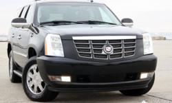 2007 CADILLAC ESCALADE AWD | NAVIGATION SYSTEM | BACKUP CAMERA | REAR DVD | HEATED SEATS | HID HEADLIGHTS | HEATED REAR SEATS | PARKTRONICS | LEATHER SEATS | SUNROOF | CLEAN CARFAX | COOLED FRONT SEATS | 7 PASSENGER | IF YOU HAVE ANY QUESTIONS FEEL FREE