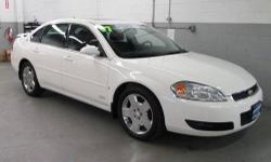 Impala SS, 5.3L V8 SPI, 4-Speed Automatic HD with Overdrive, Performance White, 4-Wheel Antilock Disc Brakes, All-Speed Traction Control, AM/FM Stereo w/XM Satellite/CD/MP3 Playback. CLEAN VEHICLE HISTORY....NO ACCIDENTS! Leather-Appointed Seating, Power