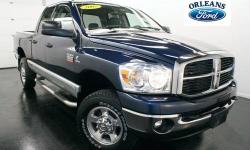 ***4 NEW TIRES***, ***CLEAN CAR FAX***, ***COMPLETELY SEVRICED***, ***DIESEL***, ***ONE OWNER***, and ***SLT***. 4WD! Crew Cab! This 2007 Ram 2500 is for Dodge nuts looking far and wide for a great one-owner creampuff. New Car Test Drive said it